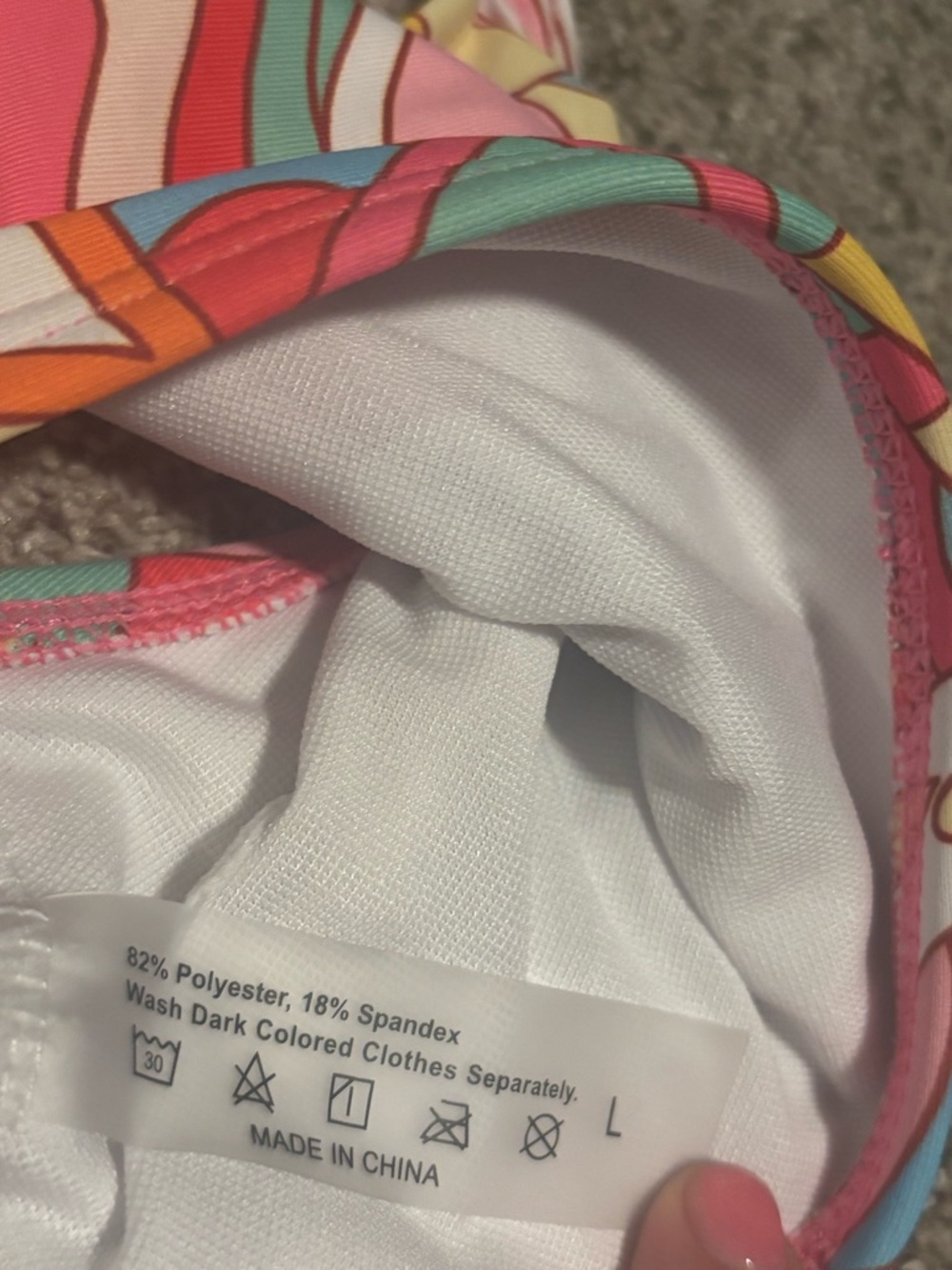 Colorful Abstract Print Bikini Set - Picture 3 of 4